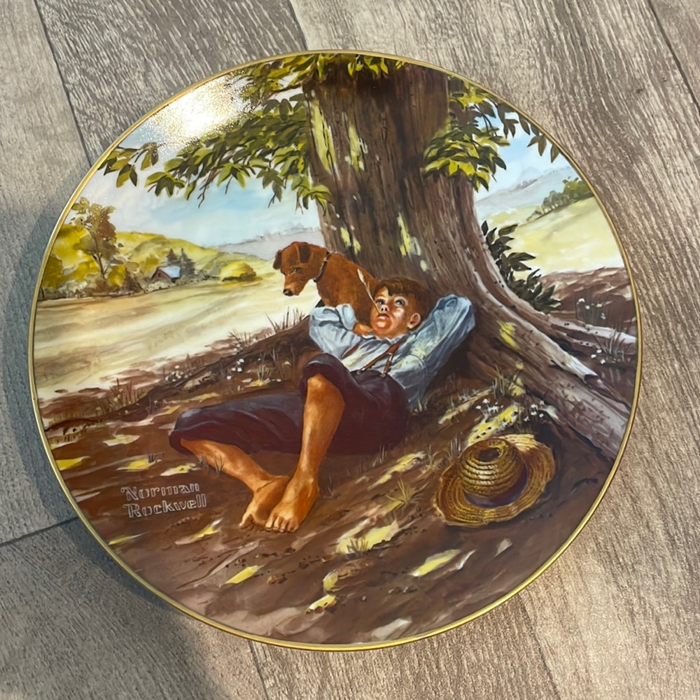 Norman Rockwell Plate "Spring Fever" 1981 plate number: 805